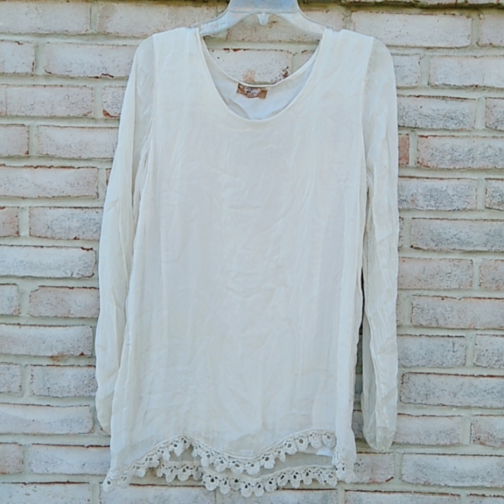 Carla Conti Made in Italy | 100% Silk top  size large